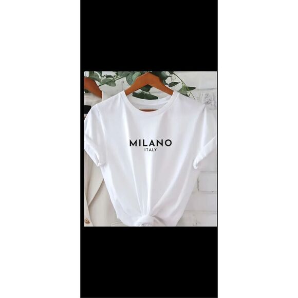 Milano crisp white tee. Size lg - Picture 8 of 10